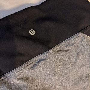 Lulu Lemon leggings grey pink black colour block
